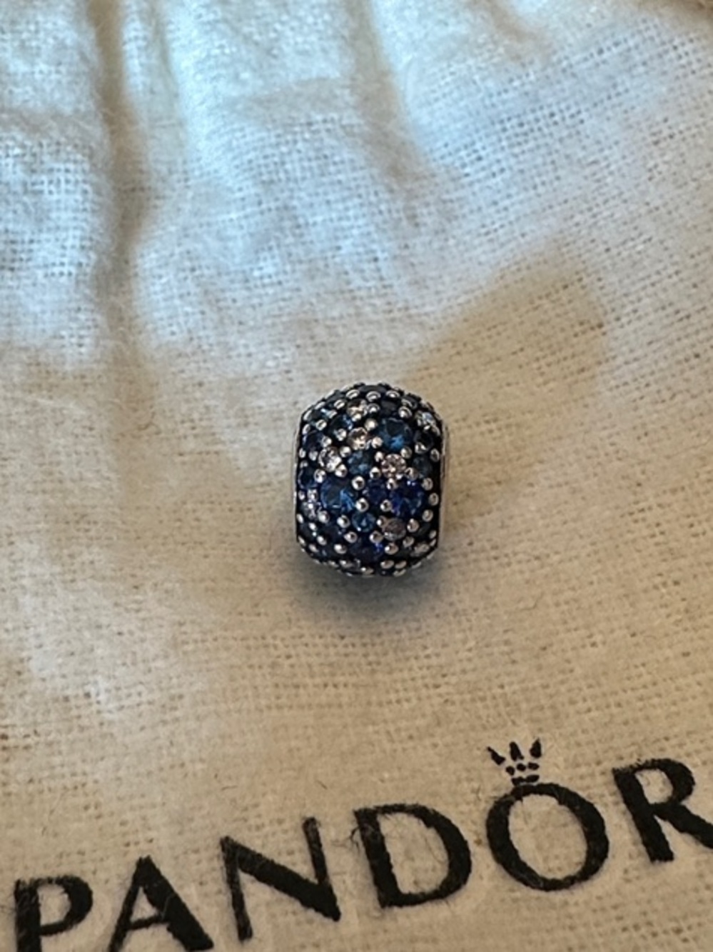 retired Pandora Sky Mosaic Pave Charm